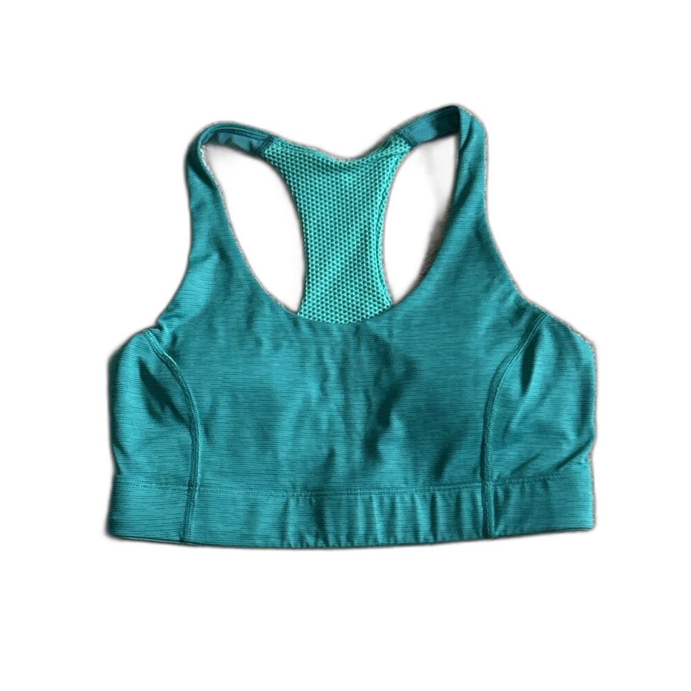 Outdoor Voices Sports Bra Womens Small  Turquoise Green Stretch Athletic Padded